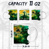 Rio de Janeiro Brazil Mug 11oz — White Ceramic Travel Mug 2