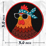 Cute Chicken with Bandana Patch — 3