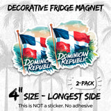 Dominican Republic Flag Magnet 2-Pack — 4