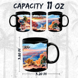 Grand Canyon National Park Mug 11oz — Black Ceramic Desert Landscape Mug 2