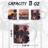 Hollywood Los Angeles CA Mug 11oz — White Ceramic City of Angels Mug 2