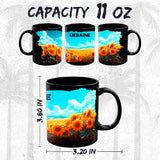 Ukraine Coffee Mug 11oz — Black Ceramic Cultural Heritage Pride Mug 2
