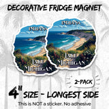 Lake Michigan Indiana Magnet 2-Pack — 4