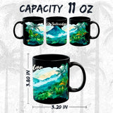 El Salvador Mug 11oz — Black Ceramic Travel Mug 2