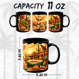 Chihuahua Mug 11oz — Black Ceramic Coffee Mug 2