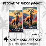 Nevada State Magnet 2-Pack — 4