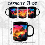 Balboa Park San Diego CA Mug 11oz — Black Ceramic SoCal Landmark Mug 2