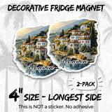 Albania Magnet 4 Inch 2-Pack Balkan Country – Strong Vinyl Decorative Travel Magnets for Fridge Locker Kitchen Office – Cute Fun Aesthetic Cool Durable & Long-Lasting Souvenir ID44999 2