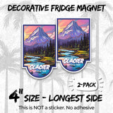 Glacier National Park Magnet 2-Pack — 4