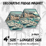 Monaco Magnet 4 Inch 2-Pack Riviera – Strong Vinyl Decorative Travel Magnets for Fridge Locker Kitchen Office – Cute Fun Aesthetic Cool Durable & Long-Lasting Souvenir ID44999 2