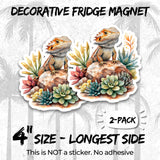 Bearded Dragon Magnet 2-Pack — 4