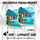 Montenegro Magnet 4 Inch 2-Pack – Strong Vinyl Decorative Travel Magnets for Fridge Locker Kitchen Office – Cute Fun Aesthetic Cool Durable & Long-Lasting Souvenir ID44999 2
