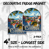 Estonia Fridge Magnet 2-Pack — 4