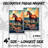 North Dakota State Magnet 2-Pack — 4