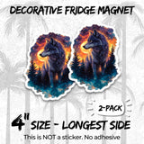 Wolf Magnet 2-Pack — 4
