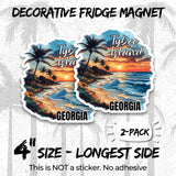 Tybee Island Georgia Magnet 2-Pack — 4