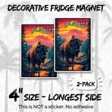 Wyoming State Magnet 2-Pack — 4