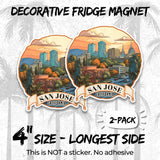 San Jose California Magnet 2-Pack — 4