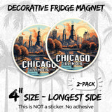Chicago Illinois Magnet 2-Pack — 4